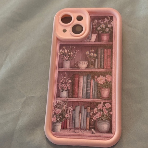 Floral Bookshelf iPhone Case - Picture 1 of 1